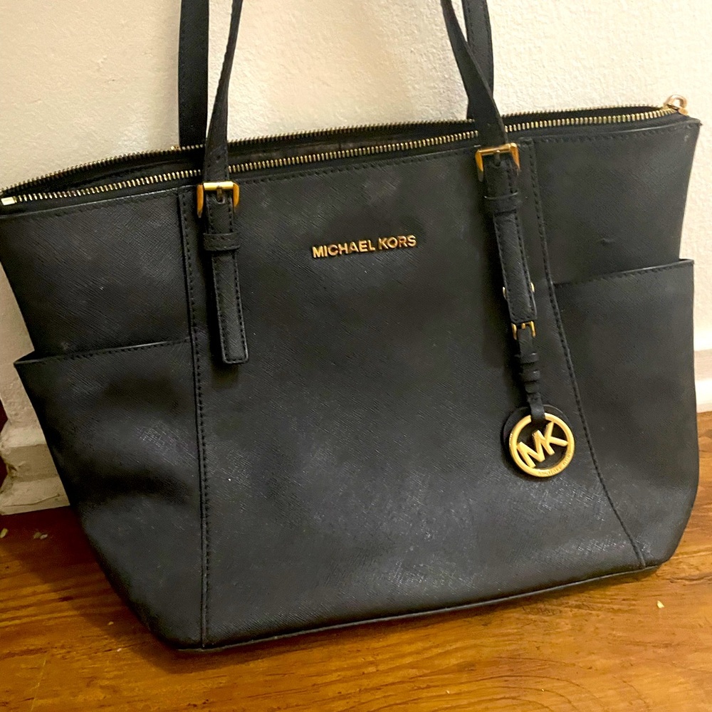 Black tote purse Michael kors